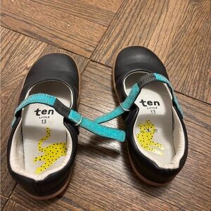 Ten Little Black Mary Jane Kids Dress Shoes
